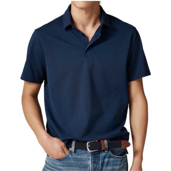 J. Crew Other - NWT J.Crew Men's Sz M Performance Piqué Polo Shirt Evening Sky Navy Blue